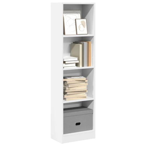 Prolenta Premium - Bibliothèque Blanc 40x24x143 Cm Bois D'ingénierie