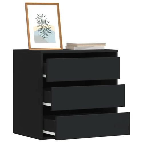 Prolenta Premium - Commode D'angle Noir 60x41x58 Cm Bois D'ingénierie