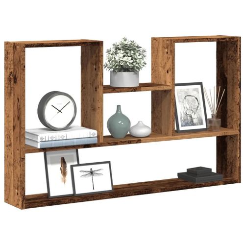 Prolenta Premium - Étagère Murale Vieux Bois 99x15x60 Cm Bois D'ingénierie