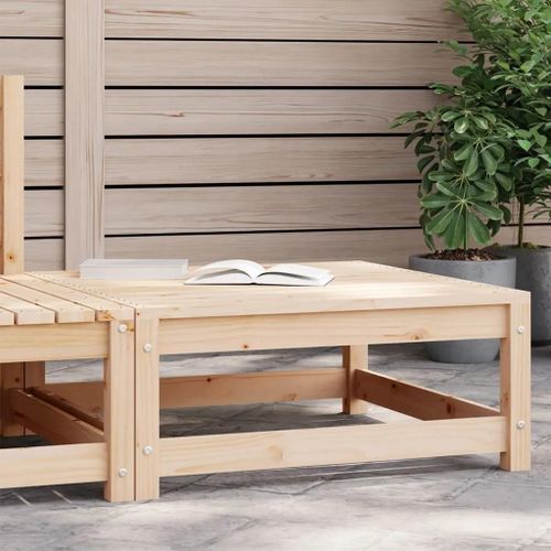 Prolenta Premium - Repose-Pied De Jardin 70x70x30 Cm Bois De Pin Massif