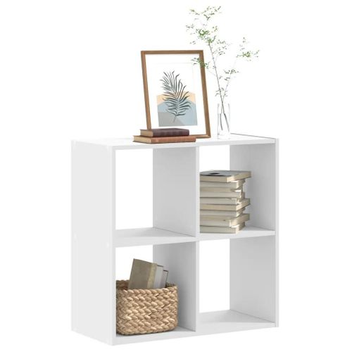 Prolenta Premium - Bibliothèque Blanc 68,5x32x68,5 Cm Bois D'ingénierie