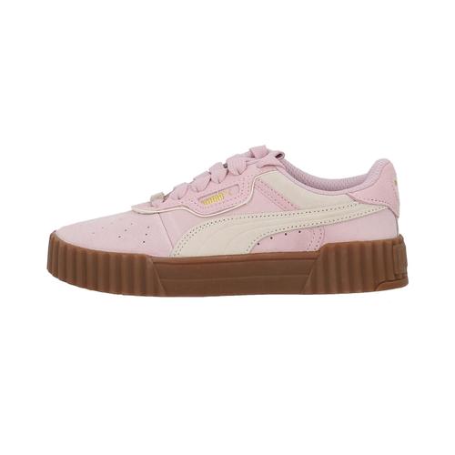 Chaussures Basses Cuir Ou Simili Puma Carina 3 0 Luxe Sd Rose