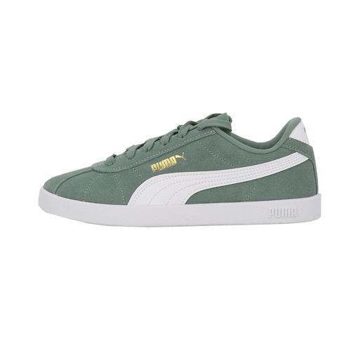 Chaussures Basses Cuir Ou Simili Puma Puma Club Ii Jr Vert