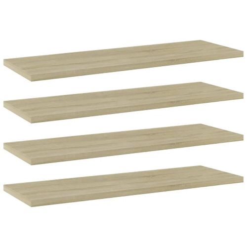 Prolenta Premium - Panneau De Bibliothèque 4pcs Chêne Sonoma 60x20x1,5cm Aggloméré