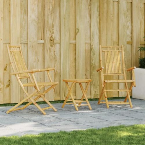 Prolenta Premium - Ensemble De Bistro 3 Pcs Bambou
