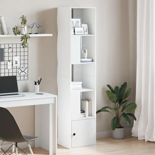 Prolenta Premium - Bibliothèque Blanc 40x36x189 Cm Bois D'ingénierie