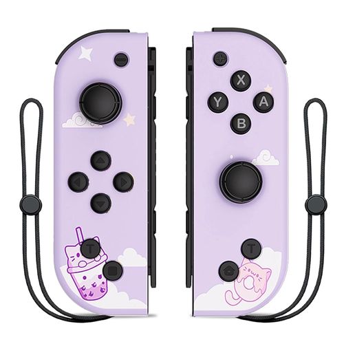 Manette Sans Fil Bluetooth Pour Nintendo Switch, Manette De Jeu, Contrôle De Jeu Vidéo, Réveil Par Vibration, Pc, Android, Ios-A