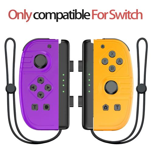 Manette Sans Fil Pour Nintendo Switch, Ios, Android, Pc, Poignée De Réveil À Vibration Turbo, Anneau De Fitness Bt, Contrôle Des Jeux Vidéo-2129-Purple