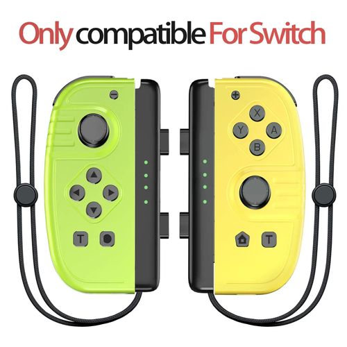 Manette Sans Fil Pour Nintendo Switch, Ios, Android, Pc, Poignée De Réveil À Vibration Turbo, Anneau De Fitness Bt, Contrôle Des Jeux Vidéo-2129-Yellow