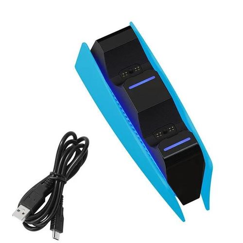 Chargeur De Batterie Pour Sony Play Station Playstation, Ps5, Dualsense, Touriste, Fouet, Contrôleur, Accessoires, S6, Charge, Nouveau-Blue