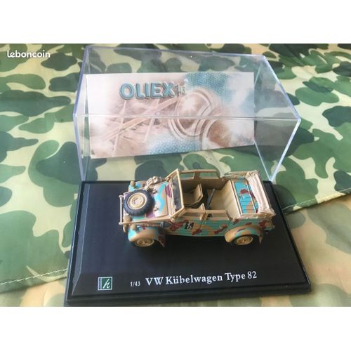 Vehicule Leger Allemand Vw Kubelwagen Type 82 1/43 De La Marque Oliex En Vitrine-Oliex