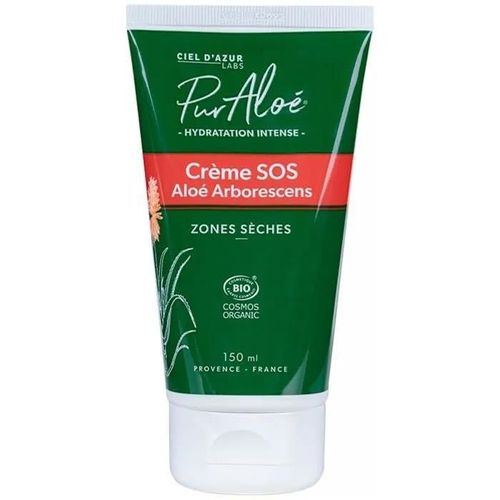 Crème Hydratation Intense Sos Zones Sèches Bio - Pur Aloé - 150 Ml 