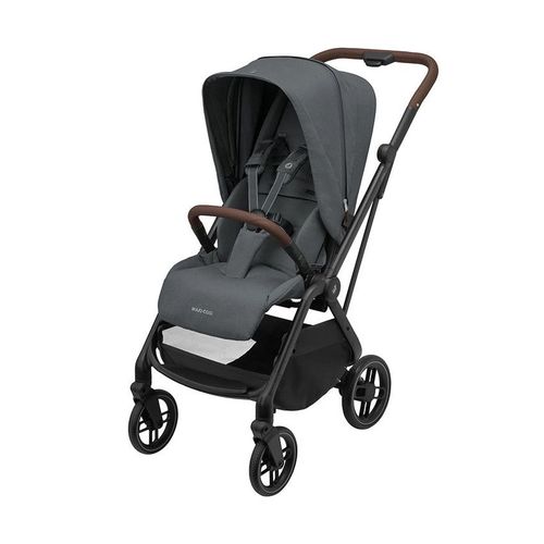 Poussette Ultra-Compacte Leona² Twillic Graphite/Brown - Gris