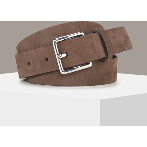 Ceinture En Cuir, Marron Foncé - 85