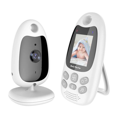 Babyphone Caméra Vidéo,2 Inches Lcd Bébé Moniteur,Sans Fil,Vox,Vision Nocturne,Communication Bidirectionnelle,Berceuses,Rechargeable