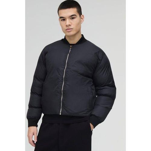 Bomber Matelassé En Noir Homme - S, Noir