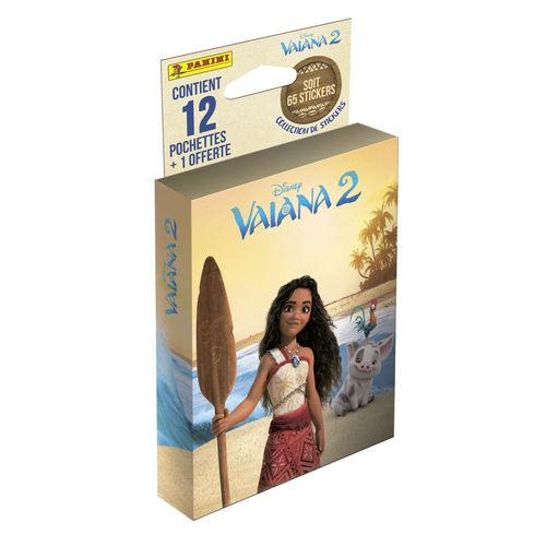 Stickers Vaiana 2 Blister 12 Pochettes + 1 Offerte