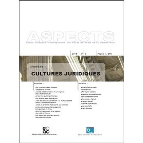 Cultures Juridiques, Revue Aspects No.1