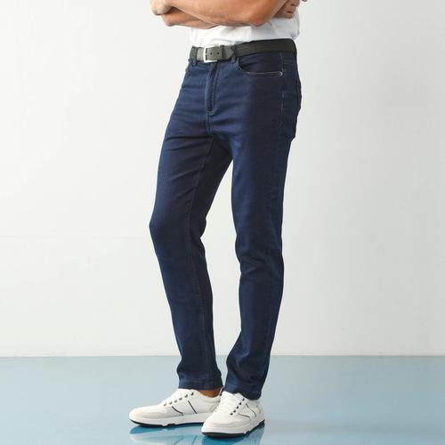 Jean Droit 5 Poches Denim Ultra Stretch - L30 - - Bleu