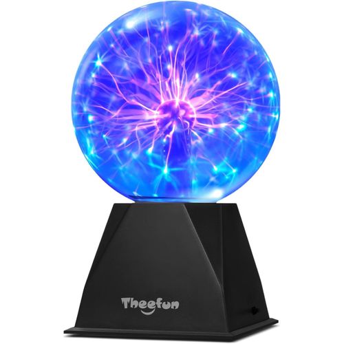 6 Pouces Boule De Plasma, Lumière Magique Touch Sensible Tactile Cristal Lumière De Sphère Jouets Pour Cadeaux De Noël, Bleu[X1328]