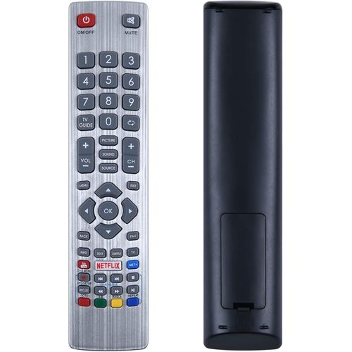 Télécommande De Rechange Sharp Aquos Tv Shwrmc0115 Compatible Avec Sharp Shw/Rmc/0115 Lc-32Hi5332Kf Lc-32Hg5141K Lc-40Fg5242E Lc-40Ug7252K Avec Bouton Netflix Youtube Net+[X724]
