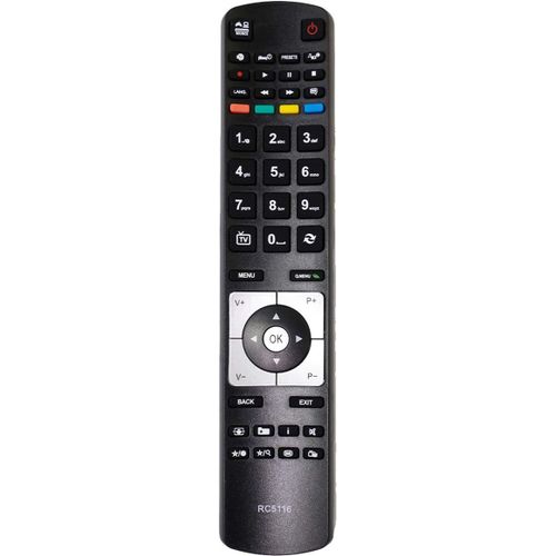 Rc5116 Universal Télécommande De Remplacement Compatible Avec Digihome Compatible Avec Finlux Tv Compatible Avec Linsar Tv[X755]
