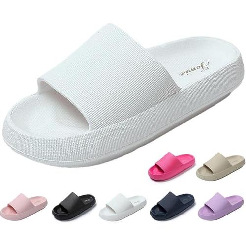 Claquettes Femme Tongs Femme Pantoufles De Douche Chaussons Été Femme Confortables Léger Pour Maison Piscine Plage.[Y302]