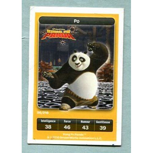 Carte Dreamworks - " Kung Fu Panda " : Réf 86 - Po - 2010