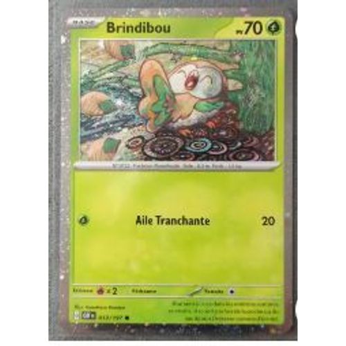 Pokemon Brindibou Holo Cosmo 013 / 197 Ev03 Flammes Obsidiennes