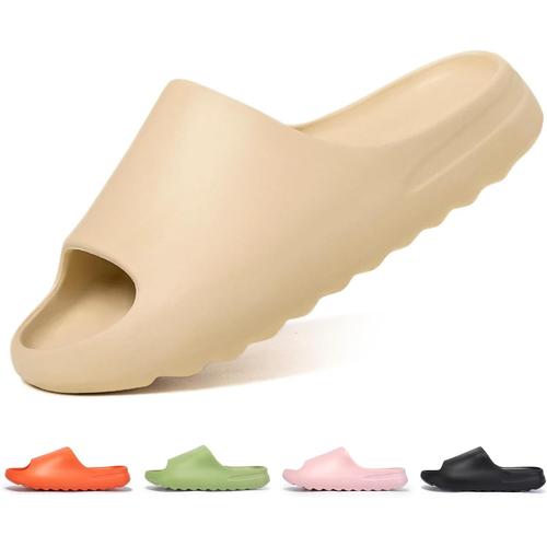 Claquette Hommes Claquettes Femme Plage Ete Sandales Homme Caoutchouc Pantoufles Femme Antidérapante Piscine Slide Unisex Epaisse Confort Foam Slides.[Y678]