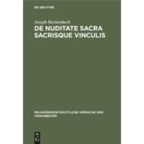 De Nuditate Sacra Sacrisque Vinculis