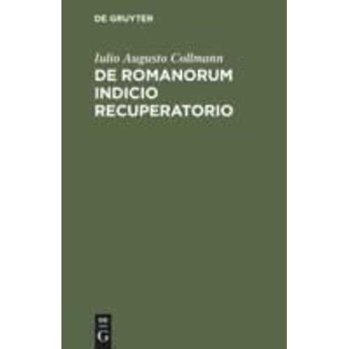 De Romanorum Indicio Recuperatorio