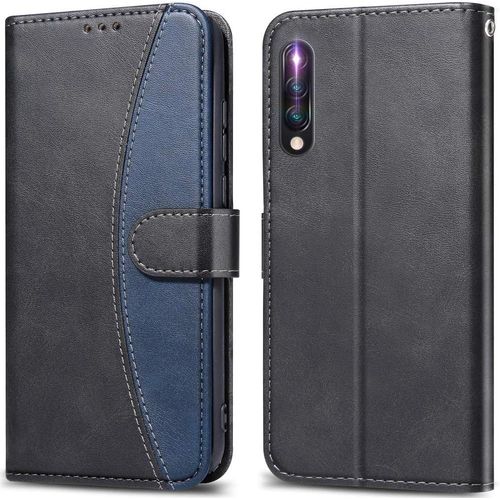 Coque Pour Wiko View 4 Lite,Housse En Cuir Wiko View 4, Étui Téléphone [Porte-Cartes De Crédit] [Stand Support] [Fermeture Magnétique] Pour Wiko View 4 / View 4 Lite -Noir[Q3135]