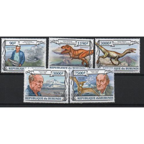 Burundi Timbres Haroun Tazieff Et Les Volcans 2013