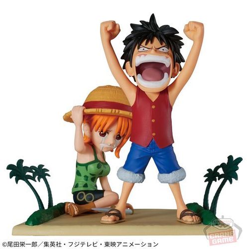One Piece - Wcf Log Stories Vol. 9 : Monkey D. Luffy & Nami Figurine Banpresto