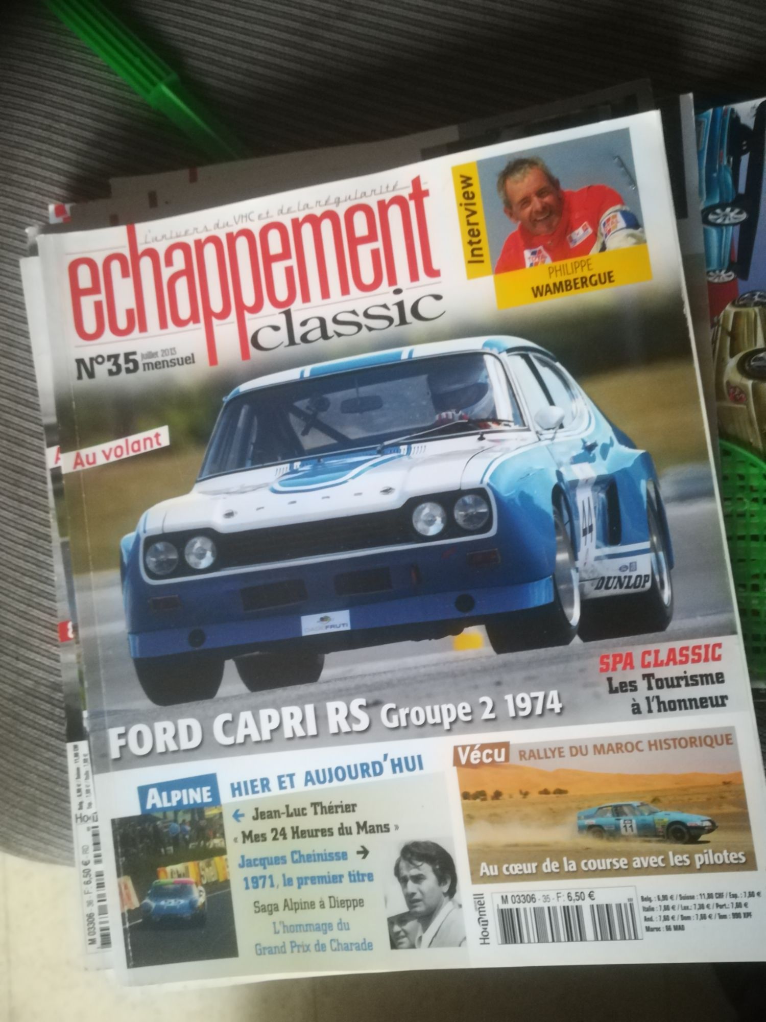 Echappement Classic 35 De 2013 Ford Capri Rs Gr2,Wambergue,Spa Classic,Maroc,Bonnamour,Cheinisse