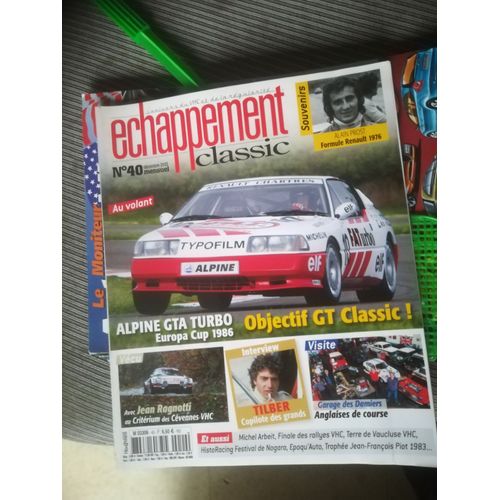 Echappement Classic 40 De 2013 Tilber,Alpine Gta Turbo Europa Cup,Cevennes,Arbeit,Prost