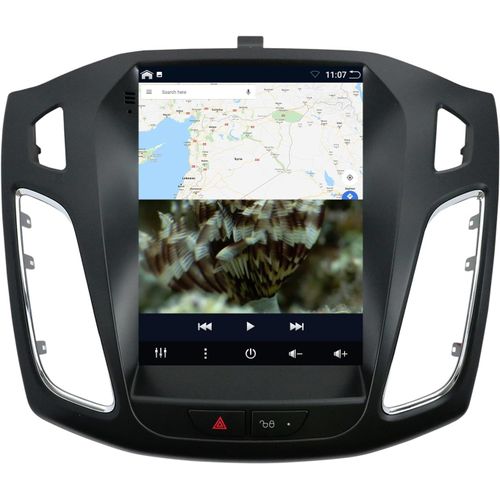 9,7 Pouces IPS 6G+128G Autoradio Android pour Ford Focus MK3 2012-2018 GPS Navi 2 Din caméra de recul Carplay DSP Support Dab/Commande au Volant/WiFi/Bluetooth/Mirrorlink/RDS/USB.[G1200]
