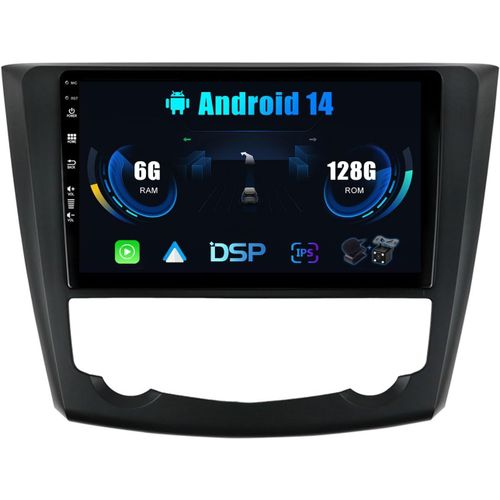 Autoradio Android pour Renault Kadjar 2015-2019 - caméra de recul - 9 Pouces IPS - supporte Dab+/Commande au Volant/WiFi/Bluetooth/Mirrorlink/Carplay/USB/RDS/AUX/DSP/GPS 6G + 128G.[G1434]