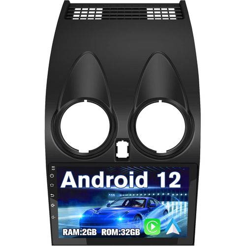 Autoradio Android 12 pour Qashqai J10 2006-2013[2Go+32Go] avec Carplay 9 Pouces Écran Tactile GPS/Android Auto Bluetooth Wi-FI FM RDS,Support SWC/Aide au Parking.[G436]