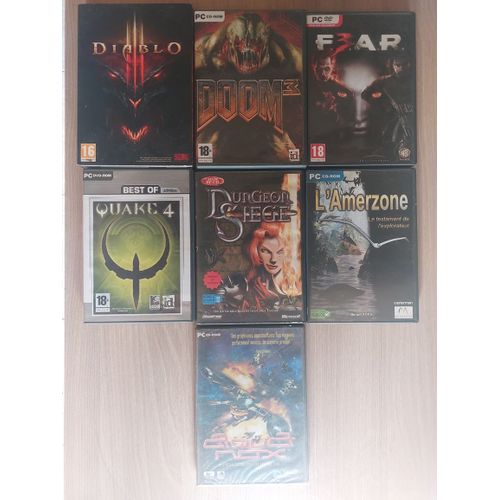Lot De 7 Jeux Pc Be