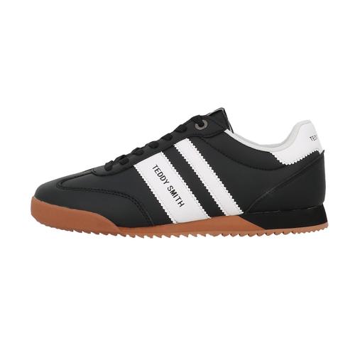 Chaussures Basses Cuir Ou Simili Teddy Smith Chaussures Retro Tennis Noir