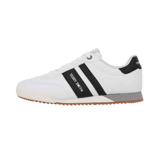 Chaussures Basses Cuir Ou Simili Teddy Smith Chaussures Retro Tennis Blanc