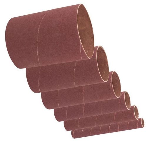 LOT DE 6 MANCHONS DE PONCAGE EN OXYDE D ALUMINIUM 90 MM GRAIN 120