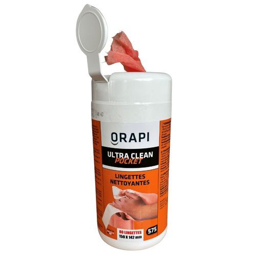 80 LINGETTES NETTOYANTES MAINS, OUTILS, SURFACES
