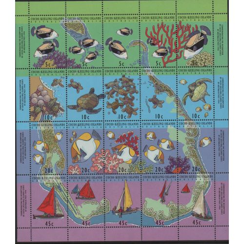 Iles Cocos ( Australie ) Timbres Animaux 1994