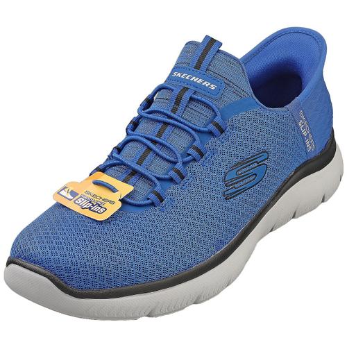 Skechers Blue Noir Slip Ins Summits Vegan Hommes