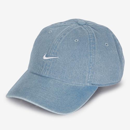 Casquette Denim Small Logo Bleu/Blanc