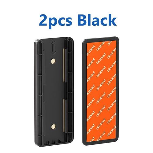 Toocki-Support De Bande De Chargeur De Téléphone Pour Gan Usb Type C,Support Sans Poinçon,Support De Stockage Rapide- 2pcs Black