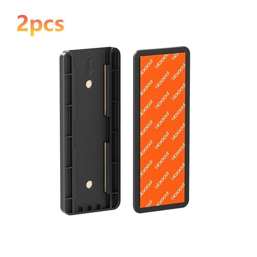 Toocki-Fixateur De Bande De Prise De Courant Mural Auto-Adhésif,Support De Prise De Courant Sans Poinçon,Cuisine- 2 Pcs Black -D